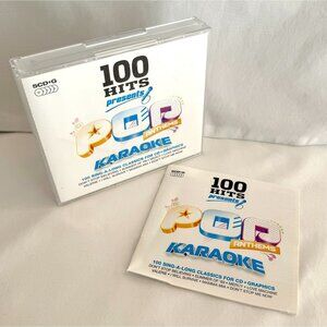 100 Hits Pop Anthems Karaoke Replacement Case + Booklet Only Missing Tray